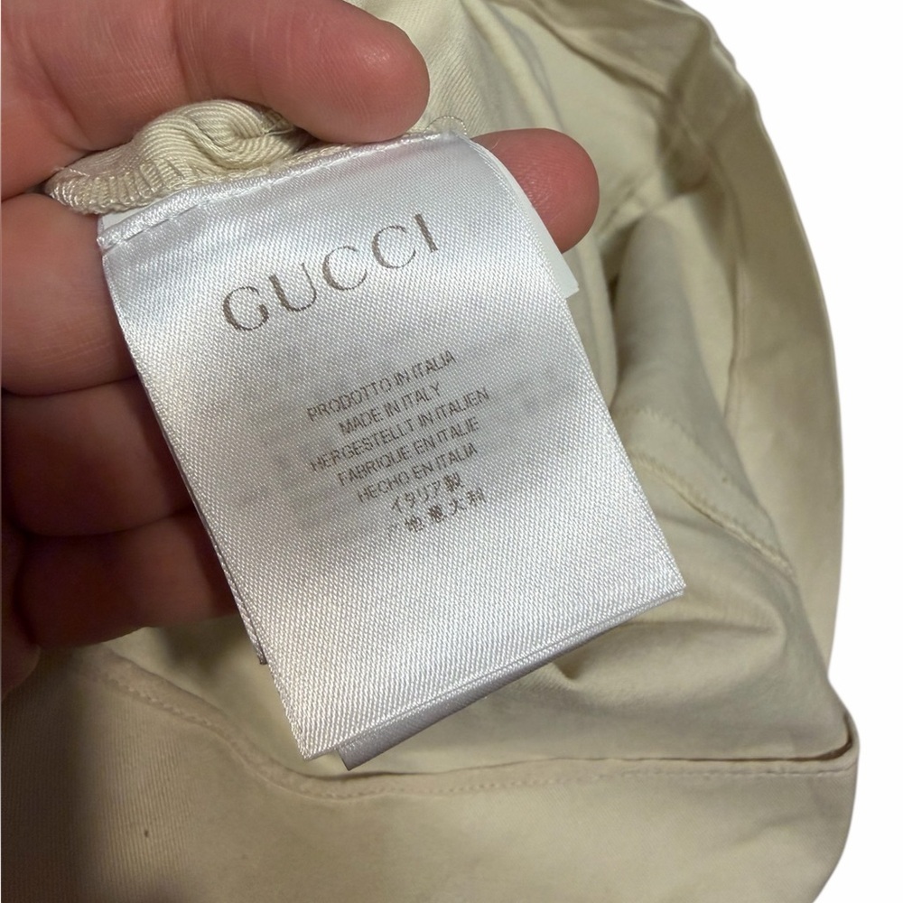 Gucci Beige Wrap Style Mini Skirt Size 2 Made in Italy Designer Skirt - Picture 8 of 10